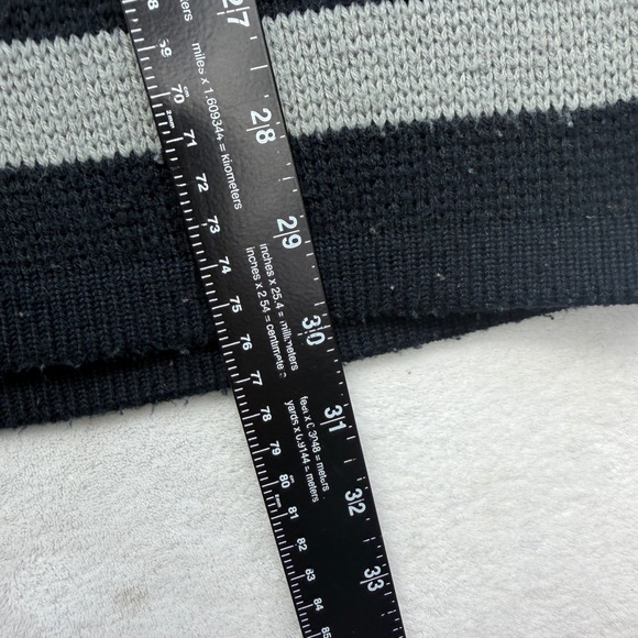 Vintage Match One Sport Mens XL Black Hockey Jersey Sweater 00 Heavy Knit Rare - Picture 5 of 9